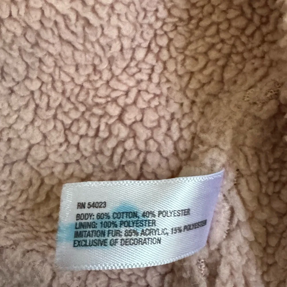 GAP Baby Zip Up Hoodie with Faux Fur‎ Trim